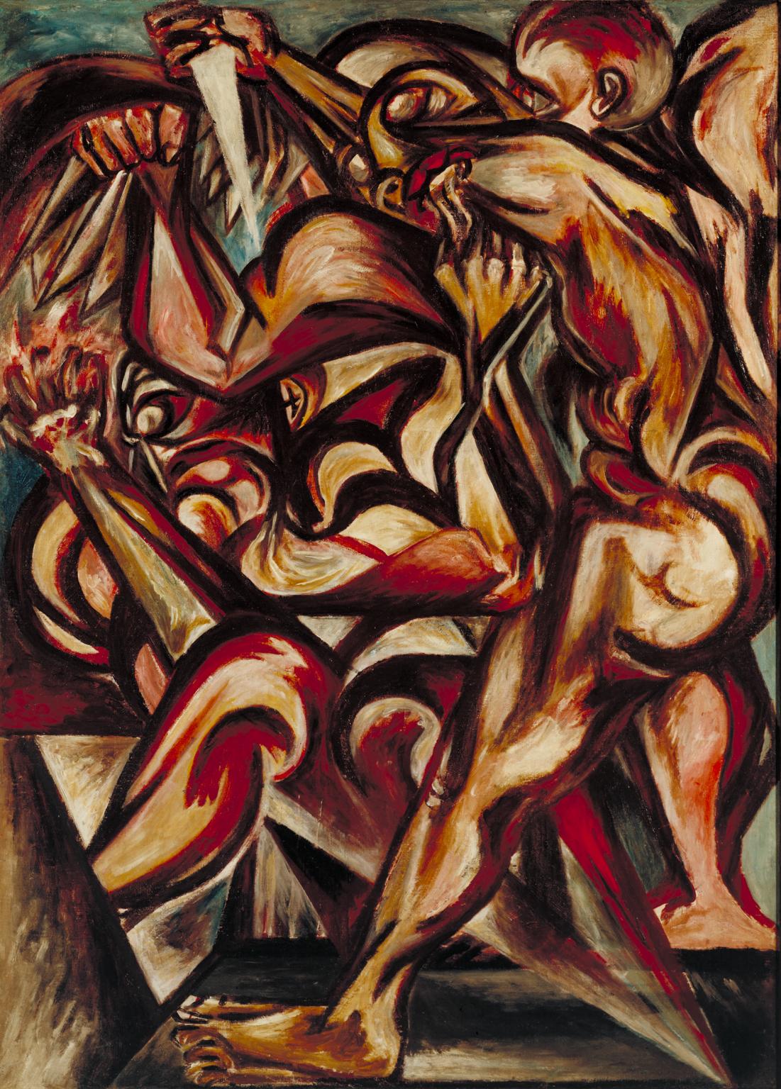 Jackson Pollock, Naked Man with Knife, c.1938–40 (Tate Gallery)